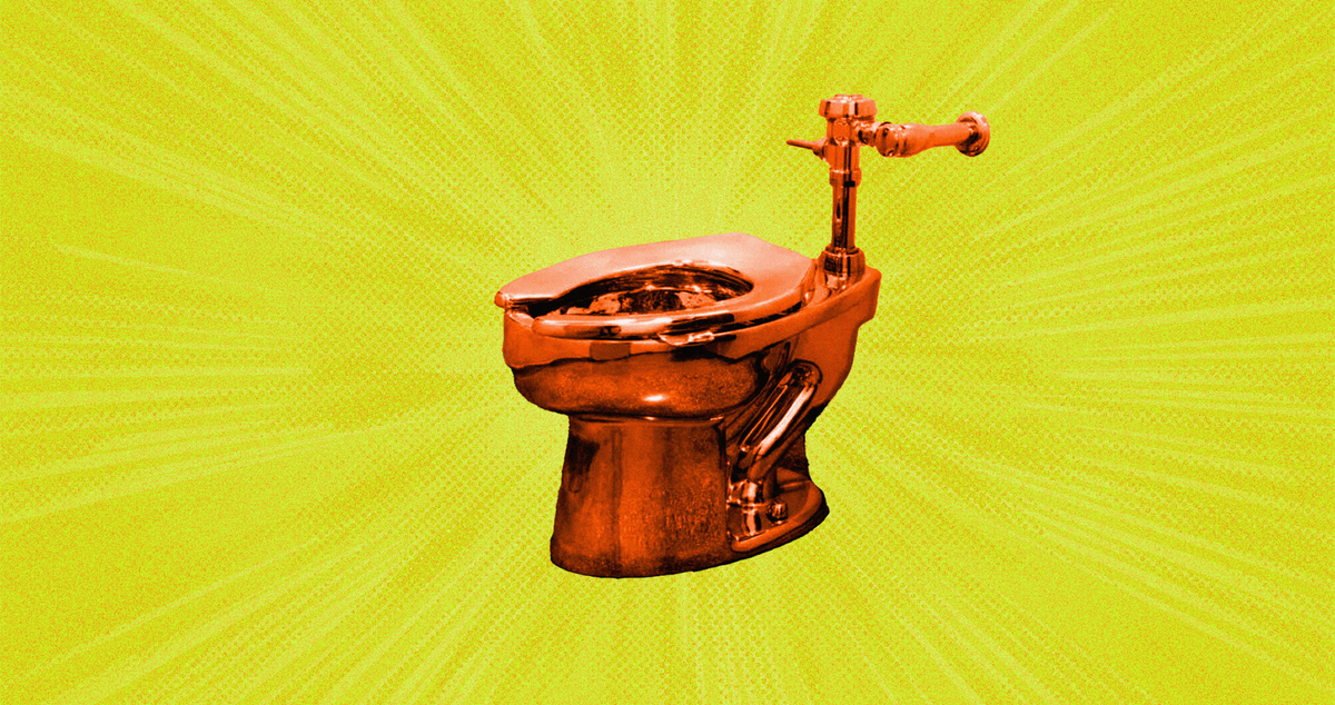 Il Cesso d’oro di Cattelan