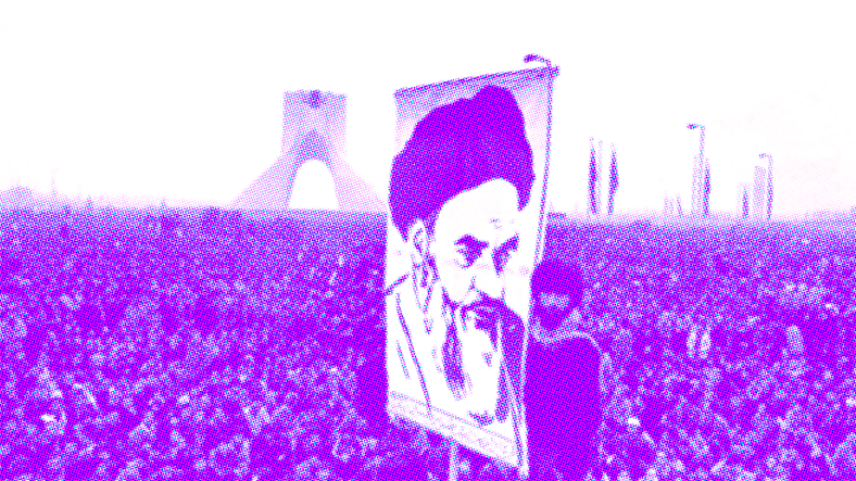 L’Ayatollah Kohmeini, il mitico capo della rivolta dell’Iran.